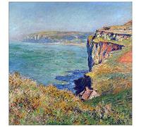 ArtPlaza TW91723 Monet Claude Cliffs at Varengeville Decorative Panel, Wood MDF, Multicolour, 100x100 Cm