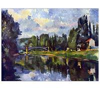 ArtPlaza TW92136 Cezanne Paul Marne Shore Decorative Panel, Wood MDF, Multicolour, 80x60 Cm