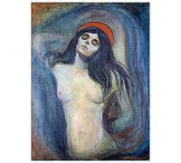 ArtPlaza TW92283 Munch Edvard Madonna II Decorative Panel, Wood MDF, Multicolour, 90x120 Cm