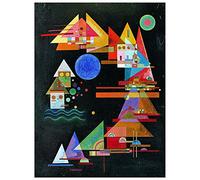ArtPlaza TW92405 Vassily Kandinsky Picchi in arco Decorative Panel, Wood MDF, Multicolour, 90x120 Cm