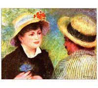 ArtPlaza TW92758 Renoir Pierre-Auguste Les Canotiers Decorative Panel, Wood MDF, Multicolour, 80x60 Cm