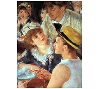 ArtPlaza TW92759 Renoir Pierre-Auguste Lunch on the boat party, detail Decorative Panel, Wood MDF, Multicolour, 60x80 Cm