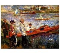 ArtPlaza TW92767 Renoir Pierre-Auguste Oarsman of Chatou Decorative Panel, Wood MDF, Multicolour, 120x90 Cm