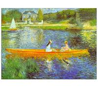ArtPlaza TW92821 Renoir Pierre-Auguste The Seine Decorative Panel, Wood MDF, Multicolour, 80x60 Cm