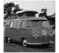 ArtPlaza TW92832 Art Studio VW Camper Decorative Panel, Wood MDF, Multicolour, 30x30 Cm