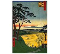 ArtPlaza TW92909 Hiroshige Utagawa Grandpas Treehouse Decorative Panel, Wood MDF, Multicolour, 60x90 Cm