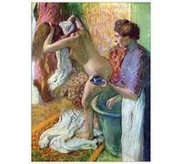ArtPlaza TW93042 Degas Edgar After Bathing 1 Decorative Panel, Wood MDF, Multicolour, 60x80 Cm