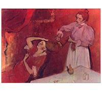 ArtPlaza TW93050 Degas Edgar Combing hair Decorative Panel, Wood MDF, Multicolour, 80x60 Cm