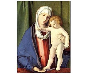 ArtPlaza TW93140 Bellini Giovanni Madonna II Decorative Panel, Wood MDF, Multicolour, 60x80 Cm