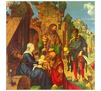 ArtPlaza TW93192 Albrecht Dürer Adoration of the Magi Decorative Panel, Wood MDF, Multicolour, 70x70 Cm