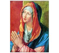 ArtPlaza TW93224 Albrecht Dürer Praying Mary Decorative Panel, Wood MDF, Multicolour, 60x80 Cm