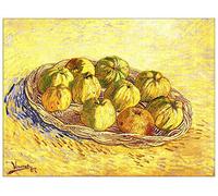 ArtPlaza Van Gogh Vincent-Still Life with Apple Basket II Pannello Decorativo, Legno MDF, Multicolore, 120 x 90 cm