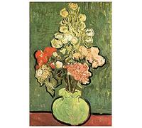 ArtPlaza Van Gogh Vincent Vase with Roses Pannello Decorativo, Legno, Multicolore, 60x90 cm