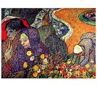 ArtPlaza Van Gogh Vincent-Walk in Arles (Memory The Garden of Eden) Pannello Decorativo, Legno MDF, Multicolore, 120 x 90 cm