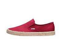 ARtray Calzini piccoli da uomo, traspiranti, tinta unita, versione coreana, alla moda, casual, comode, leggere, con suola in lino, 47, Rosso, 37 EU