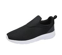 ARtray Herren StraßEnlaufschuhe Turnschuhe Trekkingschuhe Rutschfeste Walkingschuhe Leichte Outdoor Tennis Schuhe StoßDäMpfung Und RüCkprall Fitnessschuhe Mesh-Obermaterial Und Lose Einlage, Nero , 42