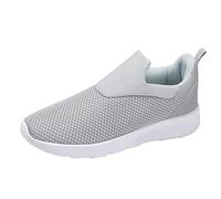 ARtray Herren StraßEnlaufschuhe Turnschuhe Trekkingschuhe Rutschfeste Walkingschuhe Leichte Outdoor Tennis Schuhe StoßDäMpfung Und RüCkprall Fitnessschuhe Mesh-Obermaterial Und Lose Einlage, grigio