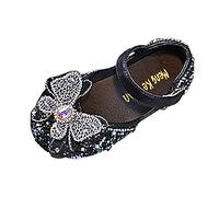 ARtray Plug Carina - Scarpe casual da donna, con suola spessa, punta arrotondata, fibbia, scarpe basse da donna, colore nero, Nero , 26 EU