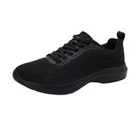 ARTRAY - Scarpa sportiva unisex Performance Herren Atmungsaktive Turnschuhe Freizeit StraßEnlaufschuhe Mode SchnüRhalbschuhe StoßDäMpfung Und RüCkprall Fitnessschuhe Dauerhaft Hohe ElastizitäT, Nero