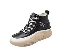 ARtray Scarpe casual da donna scarpe a piedi nudi sportive all'aperto leggere suola morbida spessa confortevole con lacci sollievo dal dolore ai piedi scarpe invisibili regolabili in altezza, Nero