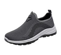 ARtray Scarpe per il tempo libero da uomo Scarpe da fitness da uomo Scarpe da fitness senza pizzo Sneakers da interno per uomo Assorbimento degli urti e RüCkprall Scarpe da fitness per uomo, Grigio