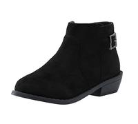 ARtray Stivaletti da donna, alla moda, sexy, con punta arrotondata, tacco grosso, stivali corti da donna, stivali corti con cerniera laterale, stivali da cowboy leggeri per il tempo libero scarpe da