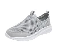 ARtray Turnschuhe Herren BarfußSchuhe MäNner Low-Top Sneaker Leichtgewicht Outdoor GemüTlich Turnschuhe Netz Atmungsaktive Laufschuhe Mit Mesh-Obermaterial Und Rutschfester Sohle Wandern, grigio, 42