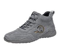 ARtray Unisex BarfußSchuhe Turnschuhe Herren Rutschfest Atmungsaktiv Zehenschuhe Leichtetrekkingschuhe Freizeit StraßEnlaufschuhe Senioren Vielseitig Freizeitschuhee Hohe Moda Kurze Stiefel, Grau1, 43
