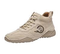 ARTRAY Unisex BarfußSchuhe Turnschuhe Herren Rutschfest Atmungsaktiv Zehenschuhe Leichtetrekkingschuhe Freizeit StraßEnlaufschuhe Senioren Vielseitig Freizeitschuhee Hohe Mode Kurze Stiefel, Beige 1