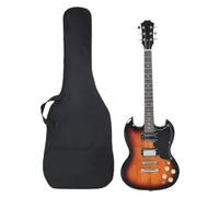 Arts & Entertainment - Chitarra elettrica per principianti con borsa, marrone e nero, 10,6 cm, 100 cm