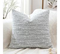 Artscope Federa per cuscino da 50 x 51 cm, super spessa, decorativa, bouclé, testurizzata, stile moderno, stile italiano, per camera da letto, soggiorno, divano, decorazione per la casa, blu e grigio