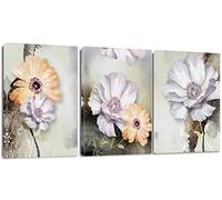 Artscope Stampe e Quadri su Tela 3 pz. Fiore Immagine Fotografia Murale Tela Wall Art Bel Regalo per Home Decor Ristorante Cucina Regalo di Anniversario Compleanno 30x40CM