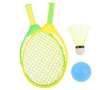 ARTSEWPLY 1 set Racchette Badminton per Kit Completo con Palline All Sviluppo delle Abilità Motorie e Interazione Materiale Resistente Principianti e Attività Ricreative Colore Casuale