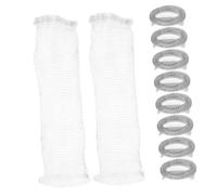 ARTSEWPLY 10 pezzi Trappole Lanugine per Macchina Lavaggio in Acciaio Resistente Filtri Rete per Tubo Scarico Facili da Installare per Prevenire Intasamenti e Migliorare Flusso d Acqua