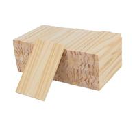 ARTSEWPLY 100 Pezzi Blocchi Legno Non Finiti Legno Duro Naturale Costruzione Prescolare per Laboratori Scuole e Feste Stimola Creatività e Apprendimento Collaborativo