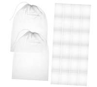 ARTSEWPLY 100 Pezzi Sacchetti in Non con Coulisse per Scarpe e Riutilizzabili Traspiranti e Resistenti per Viaggi e Organizzazione Casa