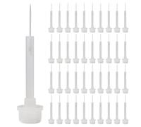 ARTSEWPLY 100 Pezzi Spazzole di Plastica per Unghie Pennelli di Ricambio per Manicure Spazzola per Smalto Gel Setole Resistenti Applicatore per Nail Art Dettagli Precisi Uso Professionale e