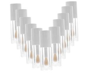 ARTSEWPLY 12pezzi Tubi Per Lucidalabbra Vuoti in Plastica Da Contenitori Per Lucidalabbra Ricaricabili Per Olio Per Labbra e Altri Liquidi Cosmetici Trasparenti e Pratici Per Viaggi e Trouss