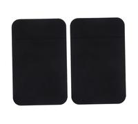 ARTSEWPLY 2 pezzi Adesivo Portacarte per Nero Custodia Sottile con Supporto Resistente Tessere Credito per Retro Smartphone Organizer per Documenti e Banconote