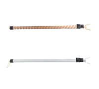 ARTSEWPLY 2 pezzi Asta Telescopica per Stendere Vestiti in di Alluminio e Leggera Alta Capacità di Carico per Balcone e Stendibiancheria