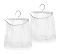 ARTSEWPLY 2 pezzi Borsa Appesa Multiuso in Rete con Gancio Rotante per Bagno e Cucina Sacchetto Porta Mollette e Accessori per Biancheria e Piccoli Oggetti