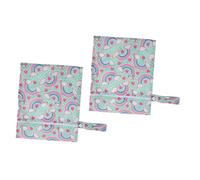 ARTSEWPLY 2 pezzi Borsa Pannolini con Zip Organizer Riutilizzabile per Pannolini Bagnati e Asciutti con Appendibile per Viaggi e Asilo