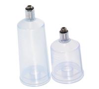 ARTSEWPLY 2 Pezzi Bottiglie Vernice Vuote per Aerografo Resistente Contenitori Vernice Ricaricabili per Modellismo Decorazione Torte Art Facili da Pulire e Portatili