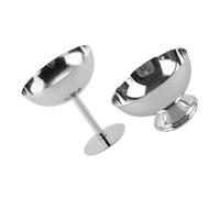 ARTSEWPLY 2 Pezzi Coppette Dessert in Acciaio Inossidabile per Gelato e Cocktail Design e Robusto per Servire Dessert e Bevande Raffinate Adatte per Feste e Uso Prolungato