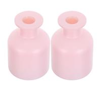 ARTSEWPLY 2 Pezzi Diffusore Essenziale in Vetro Trasparente 150 Ml, Flacone di Profumo per Auto e Bottiglia per Aromaterapia Casa, Set da 2 Bottiglie Cilindriche Vuote per Diffusore Oli