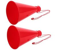 ARTSEWPLY 2 pezzi Megafono da Festa in Plastica Corno Portatile per Supporto Sportivo e Giochi Amplificatore Vocale Resistente per Raduni e Sostenitori
