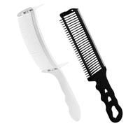 ARTSEWPLY 2 pezzi Pettini in Plastica Resistente Pettine Posizionatore per Taglio Sfumato Design Ergonomico per e Domestico