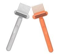 ARTSEWPLY 2 Pezzi Spazzola Pulente per Pettini e Spazzole per Chioma 17X5,5 CM in PP Compatta Rimuove Detriti per Pulizia Chioma Quotidiana