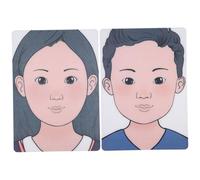 ARTSEWPLY 2 Pezzi Tavole in Plastica per Pratica Trucco Viso e Palpebre Riutilizzabili per Principianti Modelli Allenamento Make-up e Professionisti