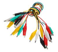 ARTSEWPLY 20 pezzi Kit Morsetti a Pinza Isolati con Cavo per Test Elettrici e Connessioni Circuiti Clip Robusta in Rame Nichelato per Uso Automobilistico ed Elettronico